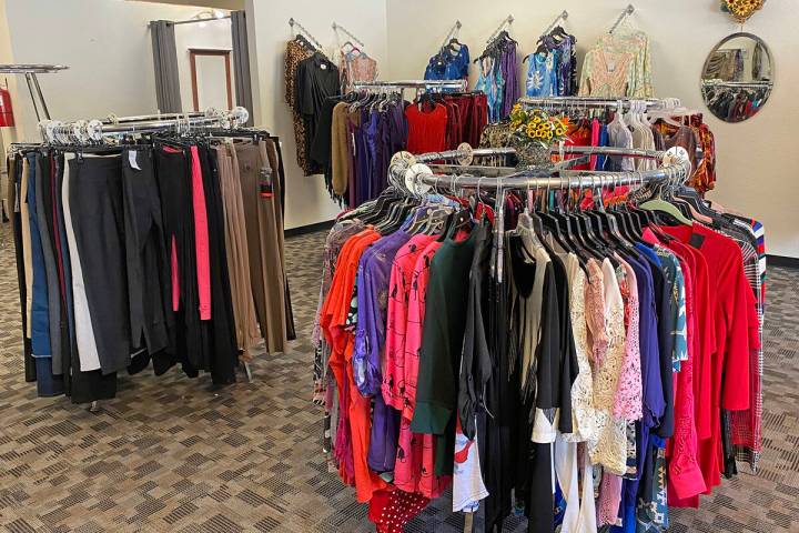 Robin Hebrock/Pahrump Valley Times Sunflower Fashions features clothing from size 2 to 3-X in a ...
