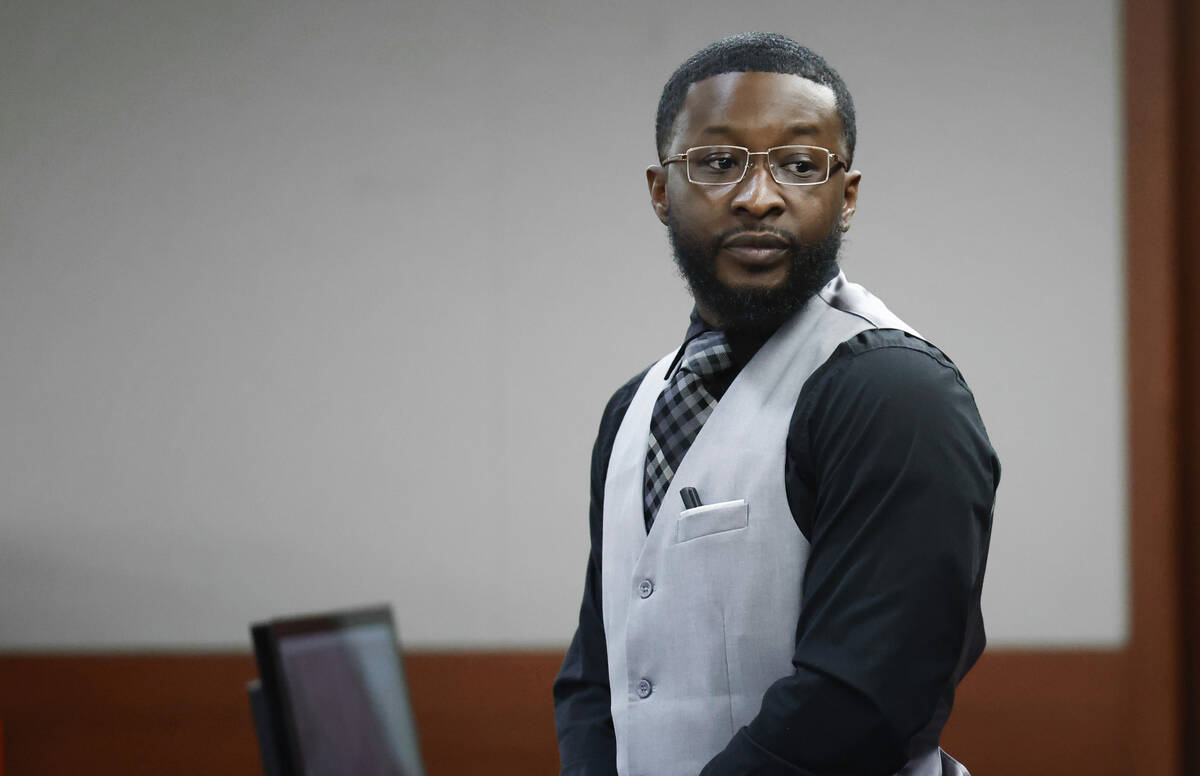 Christopher Walker during the first day of his DUI trial in which he is accused of killing a pr ...