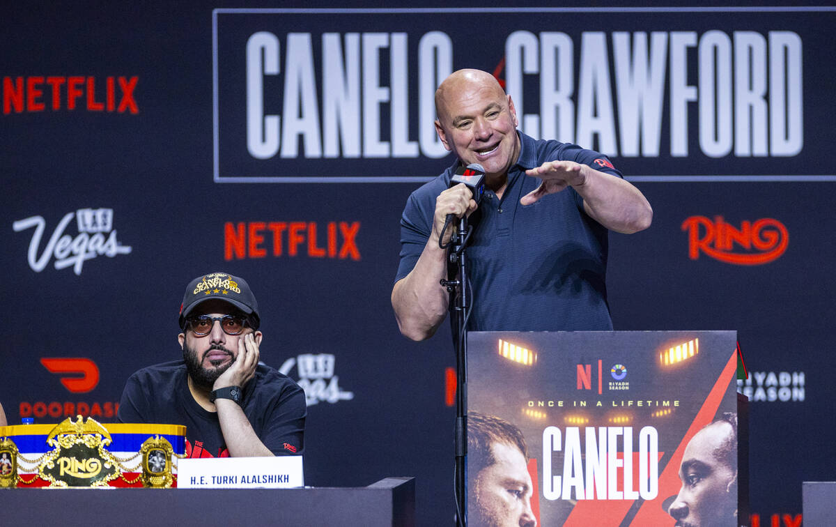 Dana White sets a reporter straight suggesting questions should be for Saul ‘Canelo&#x20 ...