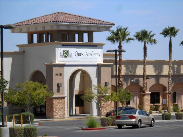 Quest Academy-Las Vegas is seen on Grand Montecito Parkway in Las Vegas. (Las Vegas Review-Journal)