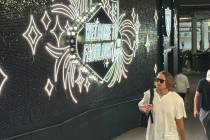 Raiders punter AJ Cole walks through the "Fabulous Tunnel Walk" on Monday, Sept. 15, 2025, at A ...
