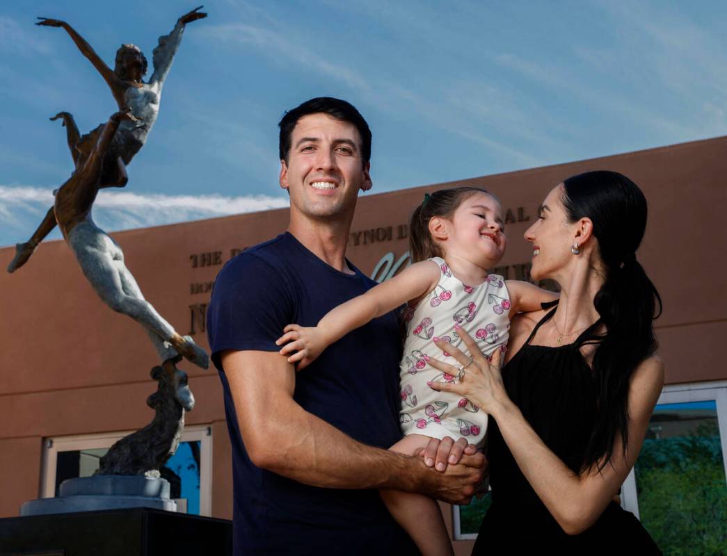 Nevada Ballet Theatre dancer Sergio Alvarez, left, with wife and fellow NBT company artist Mire ...