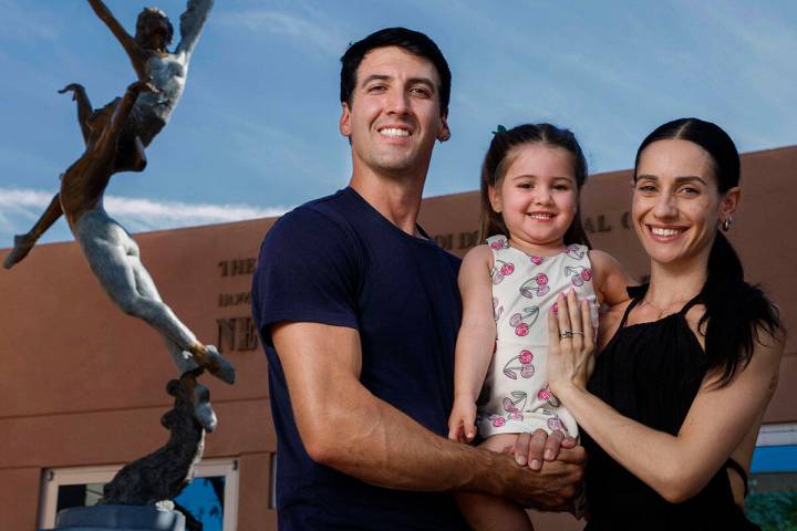 Nevada Ballet Theatre dancer Sergio Alvarez, left, with wife and fellow NBT company artist Mire ...