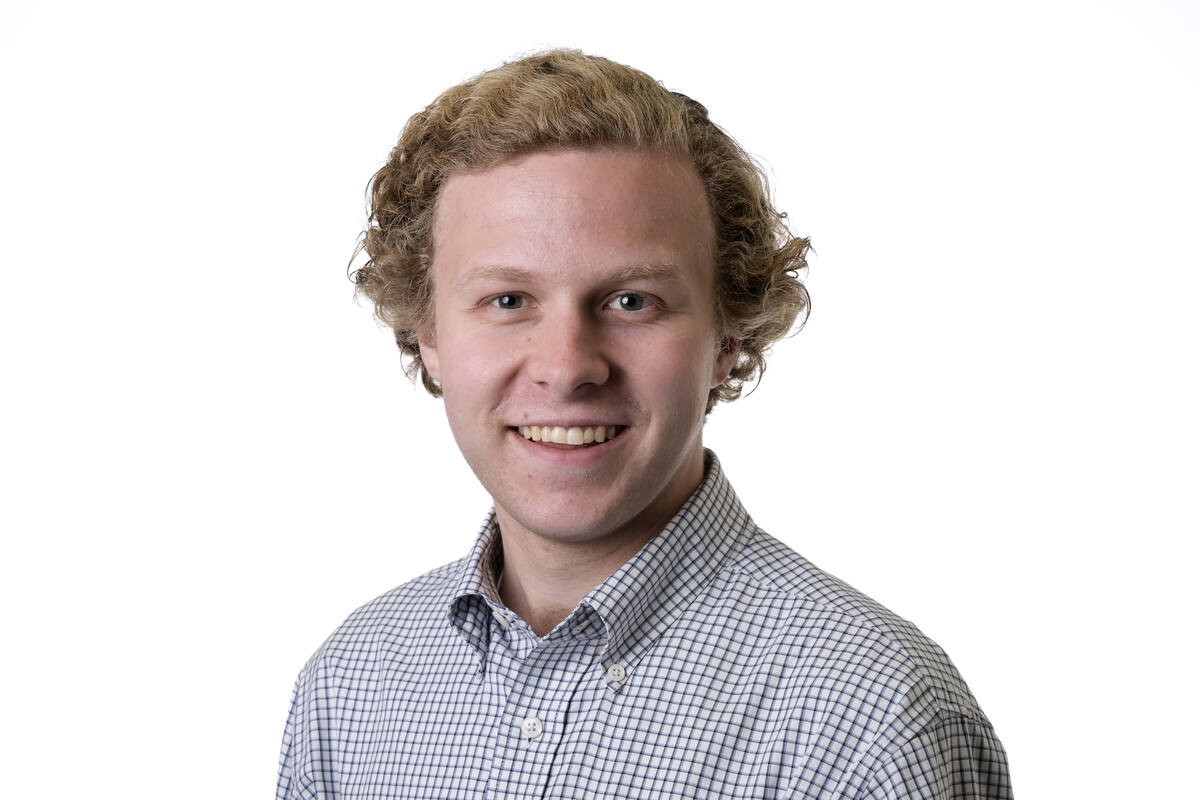 Las Vegas Review-Journal reporter Noble Brigham September 18, 2024. (Sam Morris/Las Vegas Revie ...
