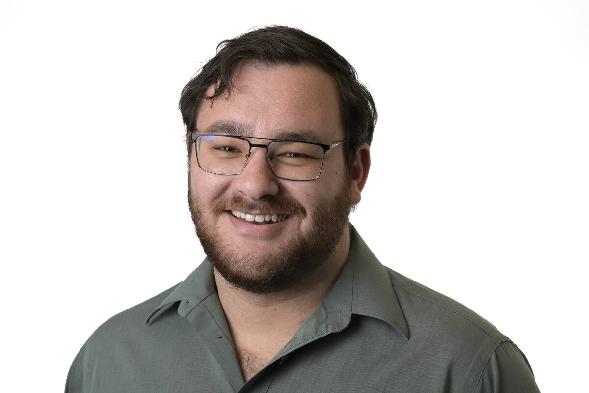 Las Vegas Review-Journal reporter Alan Halaly September 18, 2024. (Sam Morris/Las Vegas Review- ...