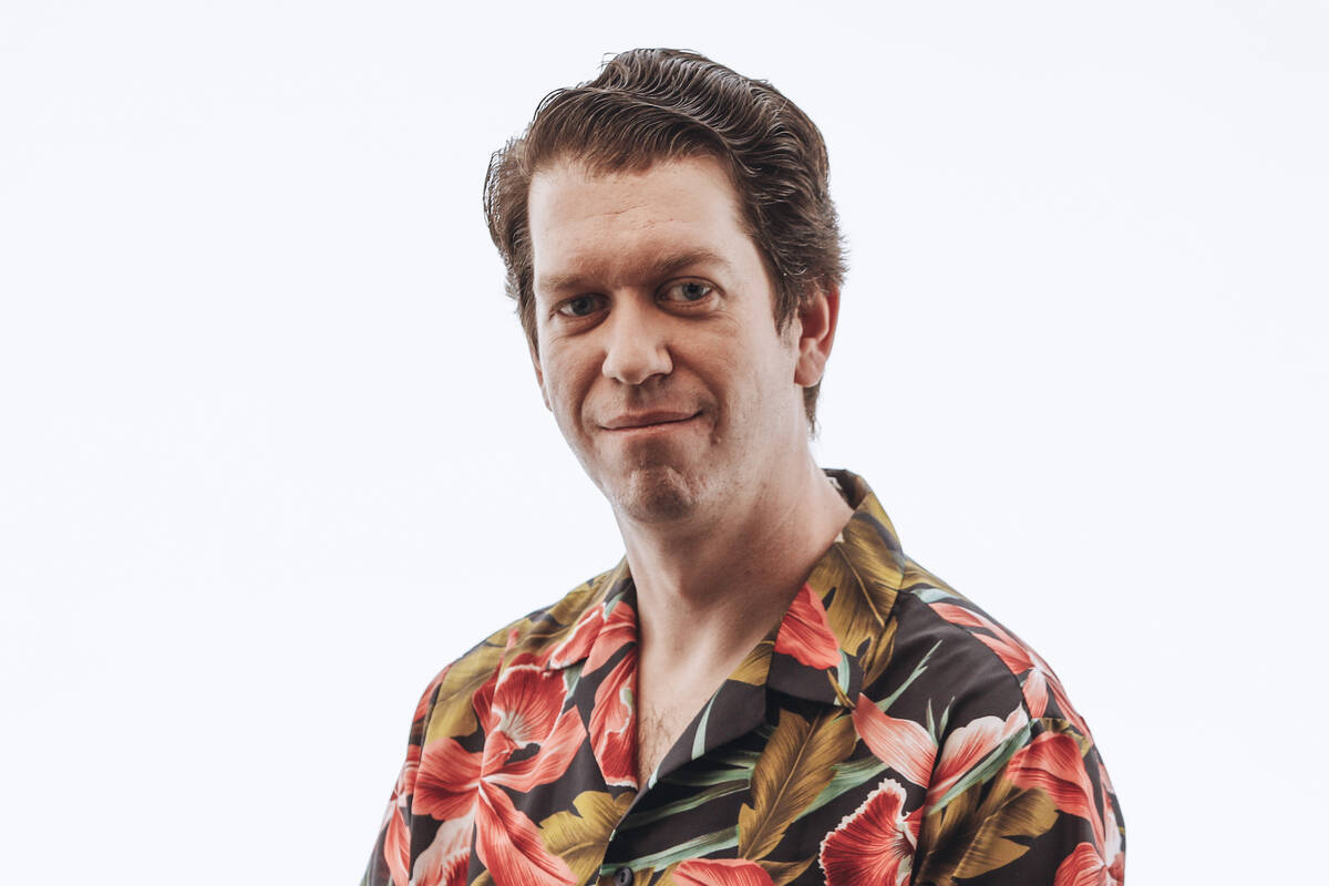 Chase Stevens at the Las Vegas Review-Journal on Friday, Oct. 20, 2023, in Las Vegas. (Madeline ...