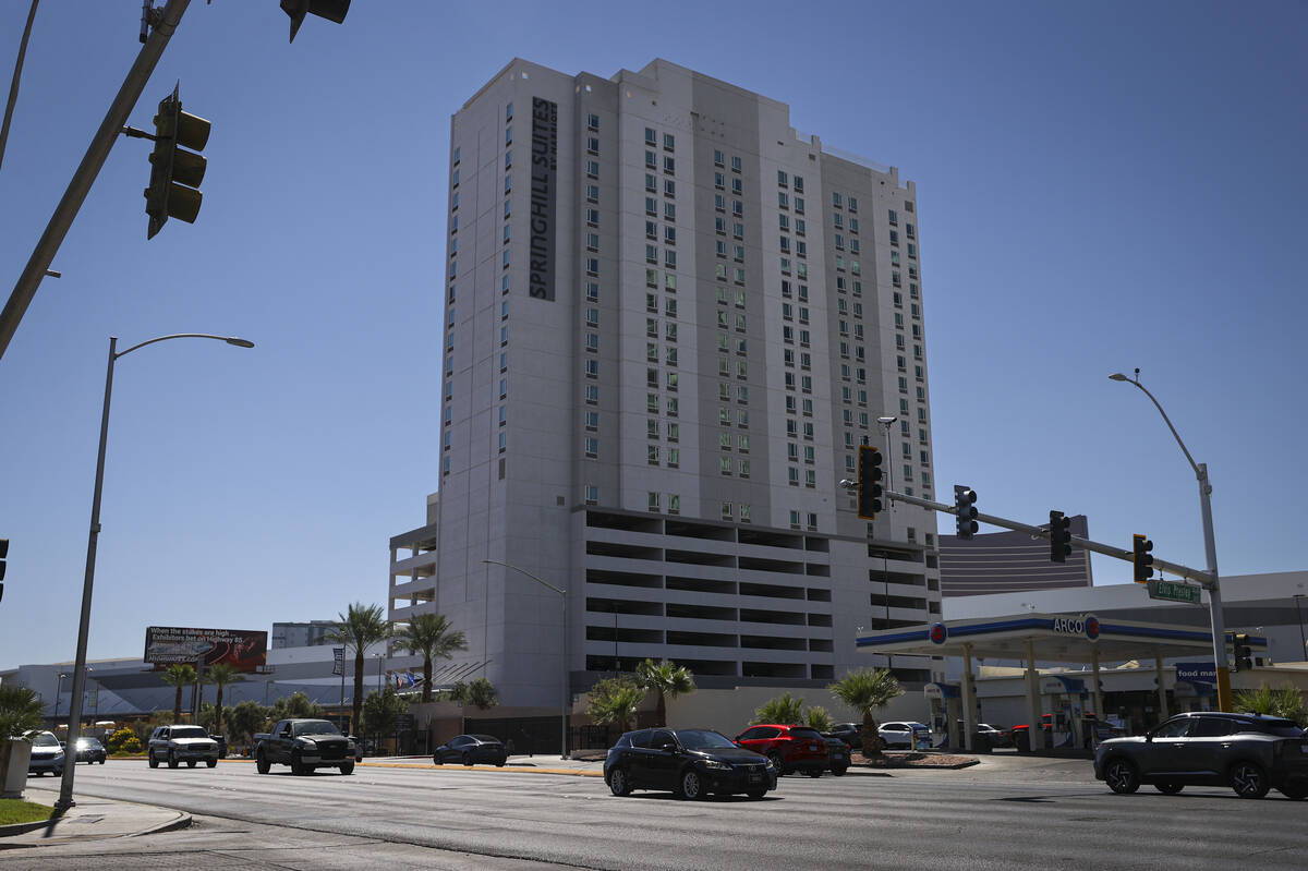A SpringHill Suites hotel is seen off of Paradise Road north of the Las Vegas Convention Center ...