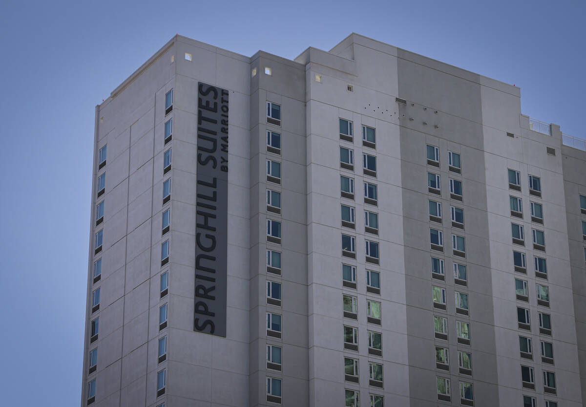 A SpringHill Suites hotel is seen off of Paradise Road north of the Las Vegas Convention Center ...