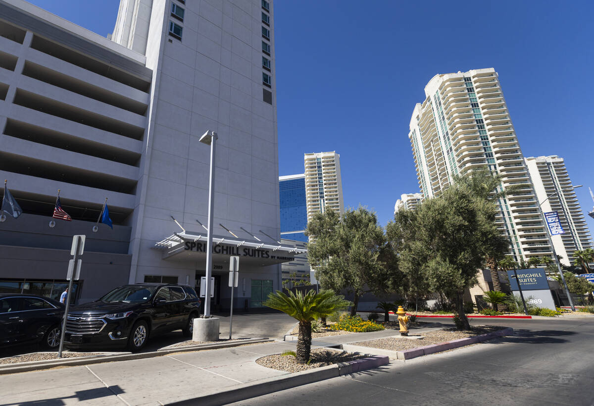 A SpringHill Suites hotel is seen off of Paradise Road north of the Las Vegas Convention Center ...