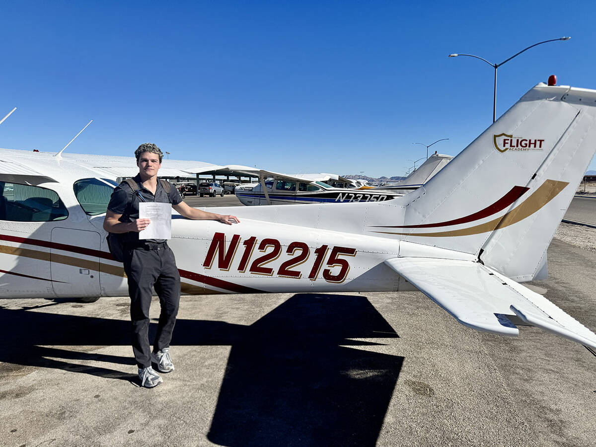 Recent Faith Lutheran High School graduate Jose Fortner attended the school’s Flight Academy ...