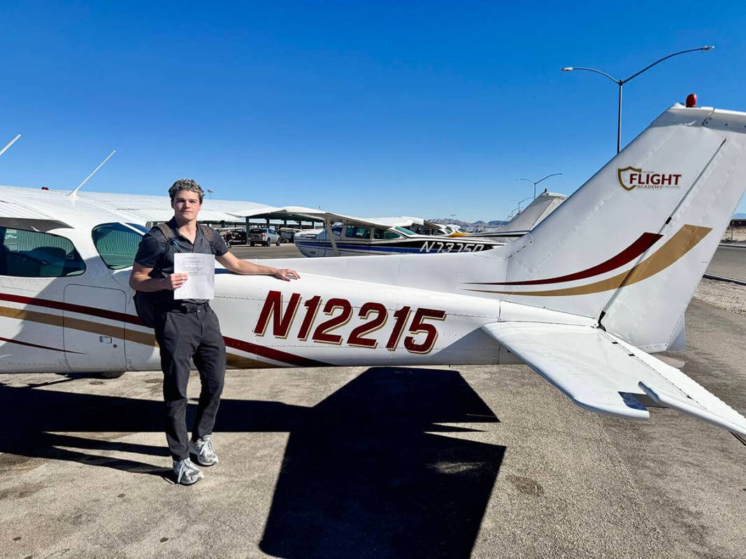 Recent Faith Lutheran High School graduate Jose Fortner attended the school’s Flight Academy ...