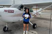 Lina Namkungm, a 2025 Faith Lutheran High School graduate, attended the school’s Flight Acade ...