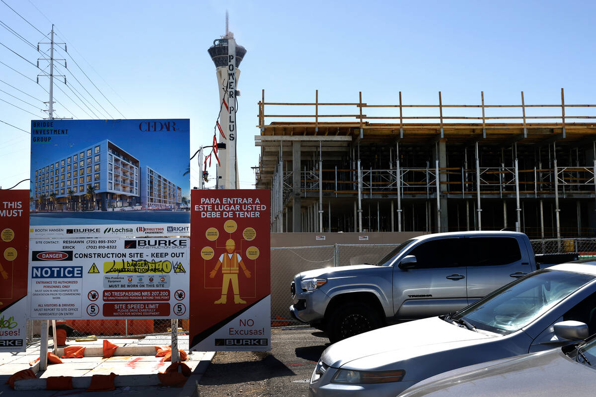 Construction is underway on 311-unit apartment complex at 123 W. Imperial Ave. in the Las Vegas ...