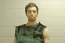In this image from video provided by Utah State Courts, Tyler James Robinson attends a virtual ...