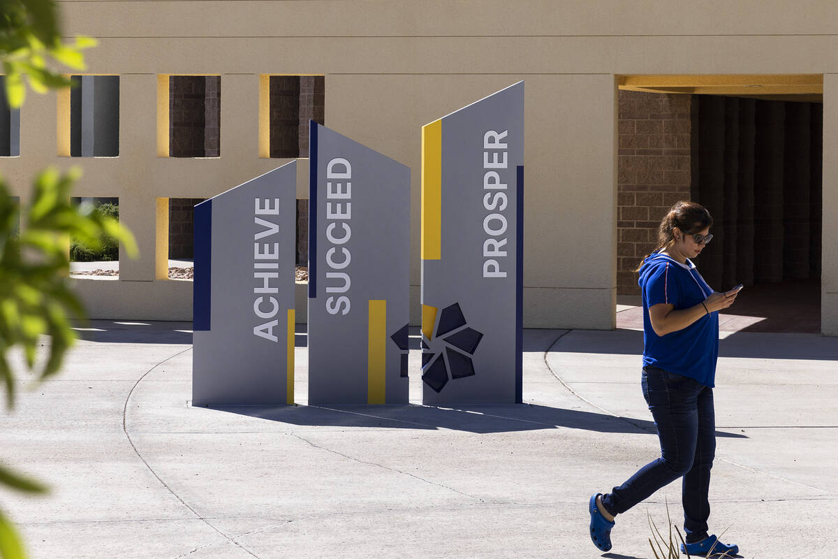 College of Southern Nevada's Charleston Campus, seen here on June 21, 2023, was closed due to a ...