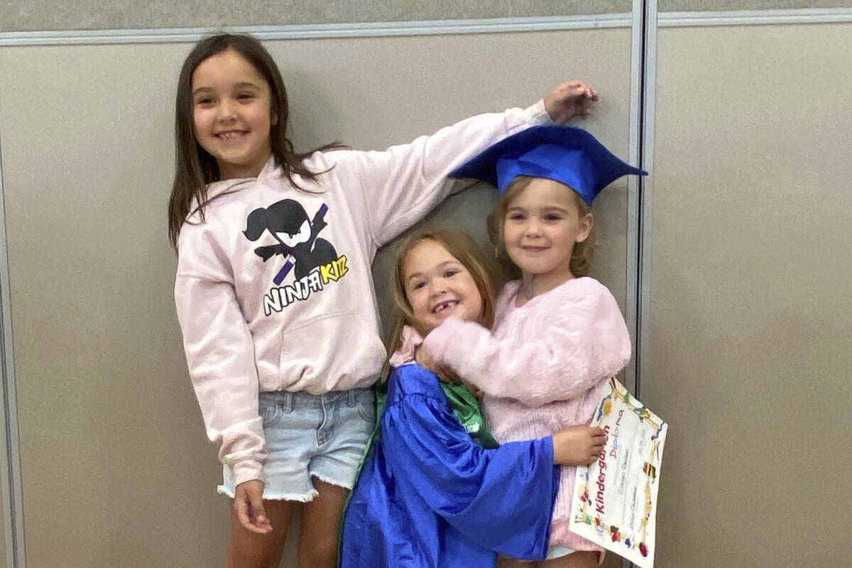 This undated photo provided by Whitney Decker shows Paityn, Olivia and Evelyn Decker. (Courtesy ...