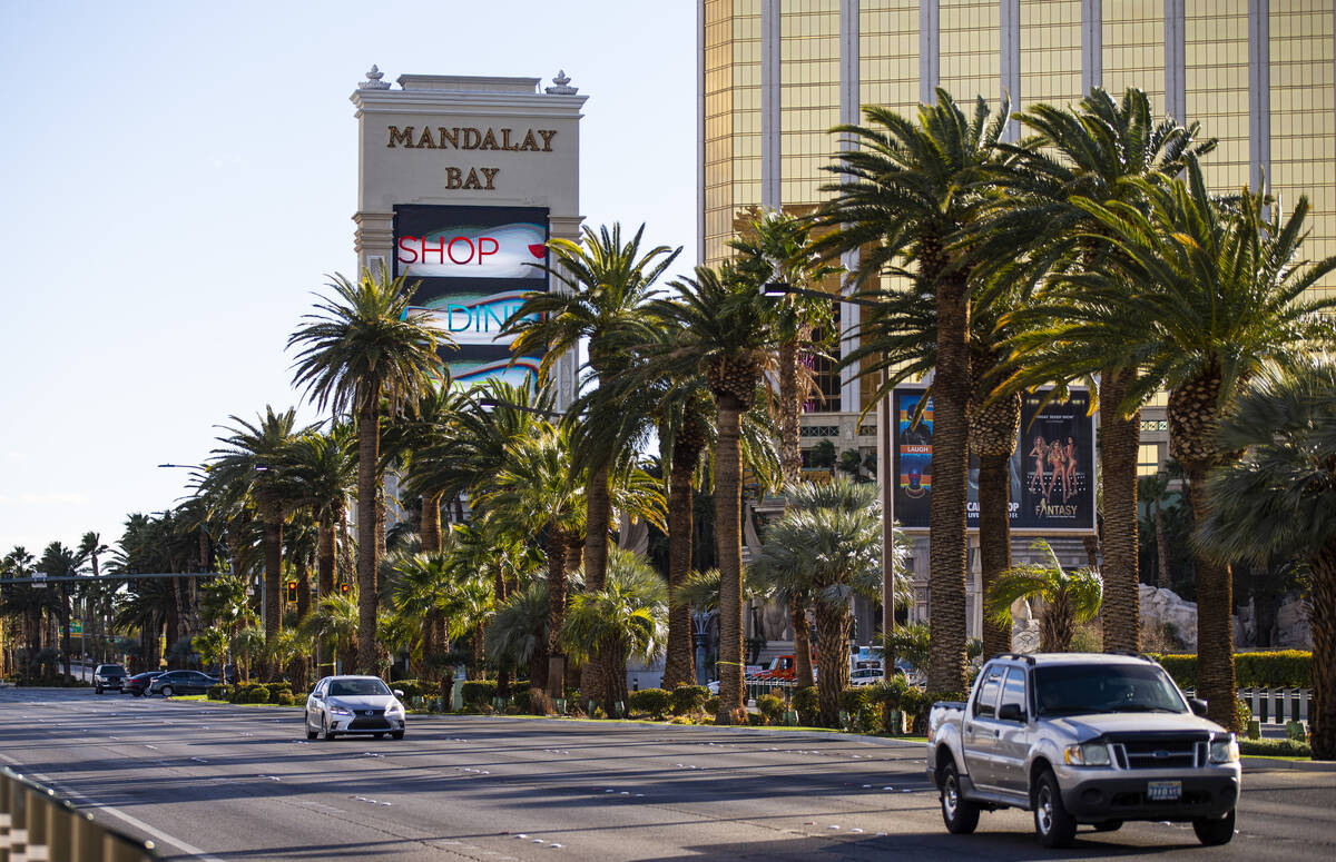 An exterior view of Mandalay Bay in Las Vegas in this Review-Journal file photo. (Chase Stevens ...