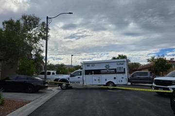 Metropolitan Police Department officials investigate a homicide following a domestic altercatio ...