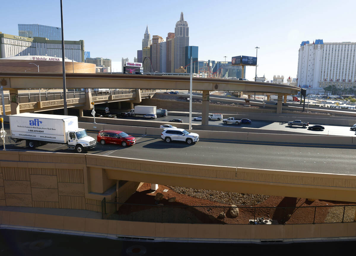 The $382 million Interstate 15/Tropicana Avenue Interchange project is seen after its completio ...