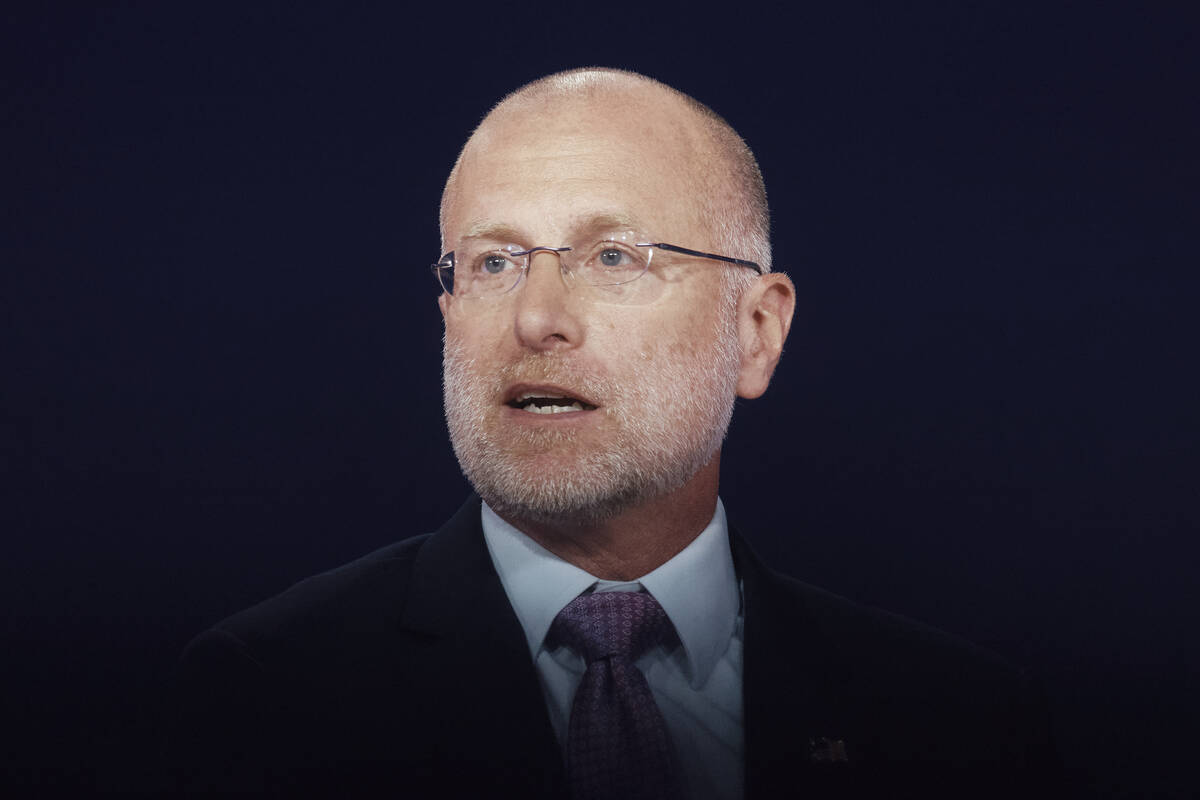 Chairman of the Federal Communications Commission of the United States Brendan Carr speaks duri ...