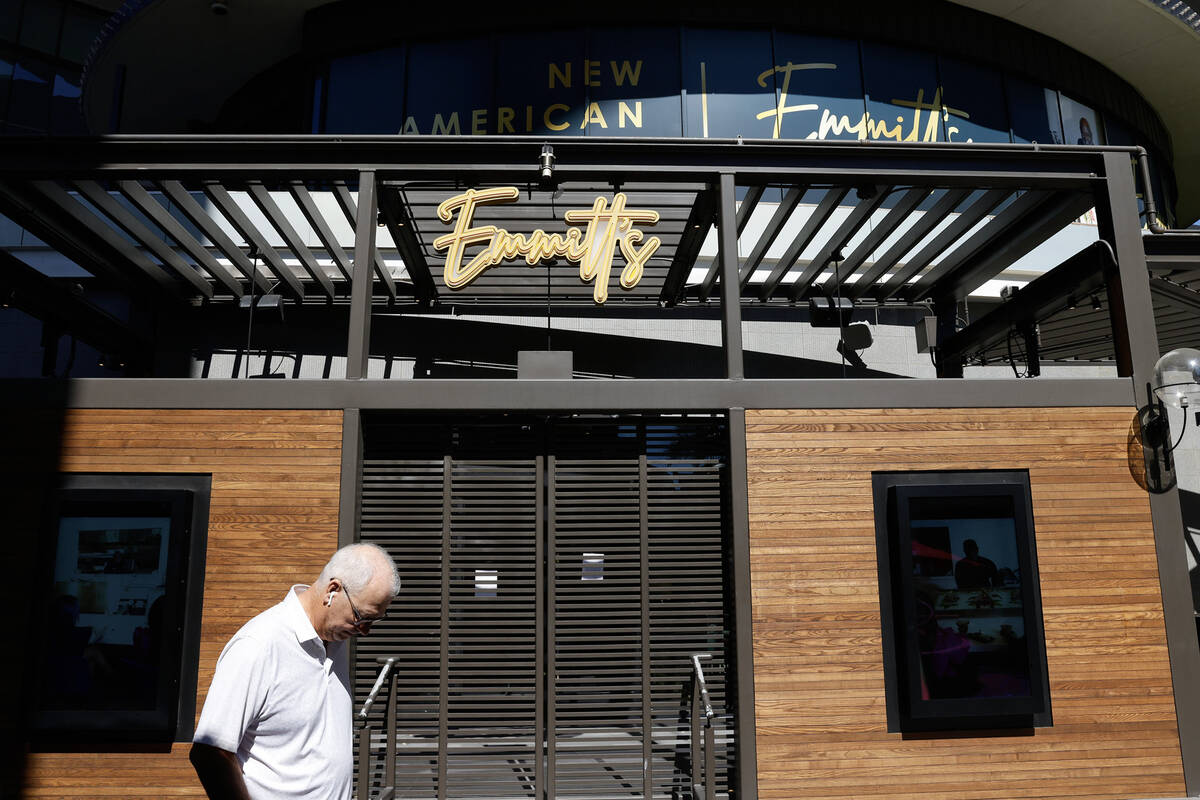 Emmitt's Las Vegas is seen at Fashion Show Mall, on Tuesday Sept. 23, 2025, in Las Vegas. (Bizu ...