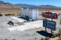 The shuttered Terrible's hotel-casino is seen on Monday, Aug. 18, 2025, in Jean. (Bizuayehu Tes ...