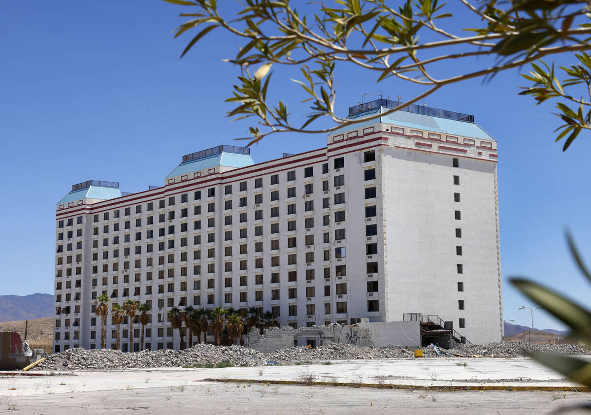 The old Terrible’s Hotel and Casino is seen on Monday, June 16, 2025, in Jean. (Bizuayeh ...