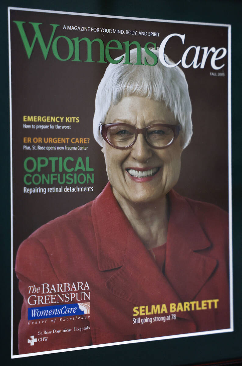 The cover of Women’s Care magazine profiling Selma Bartlett. Photo taken Thursday, Sept. ...