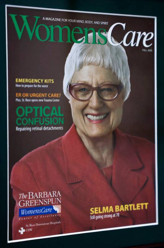 The cover of Women’s Care magazine profiling Selma Bartlett. Photo taken Thursday, Sept. ...