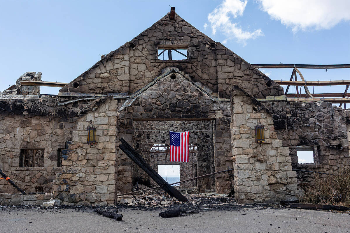 A photo, taken on July 18, 2025, of the destruction from the Dragon Bravo Fire on the North Rim ...