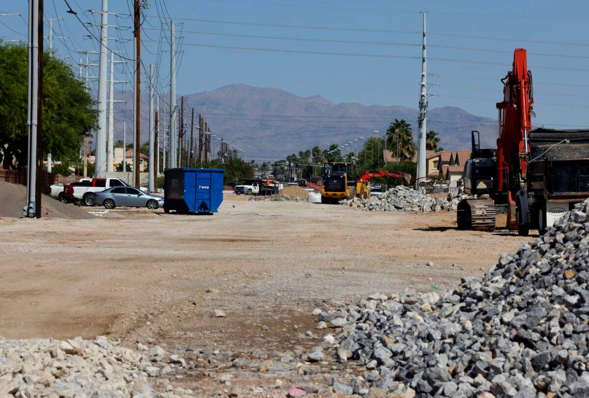 A $13.9 million Clark County project is underway to build a bridge over the Las Vegas Wash as p ...