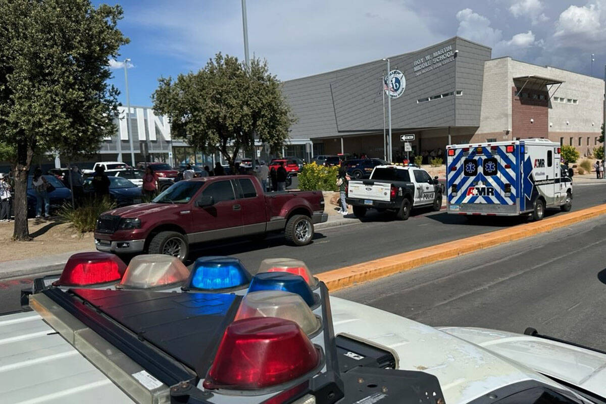 One person was detained after police received reports of someone with a gun at Martin Middle Sc ...