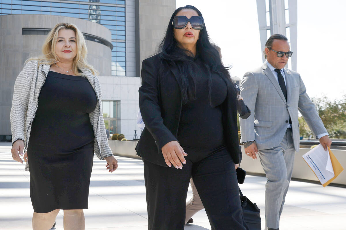 Las Vegas attorney and RNC national committeewoman Sigal Chattah, center, shown leaving the Llo ...