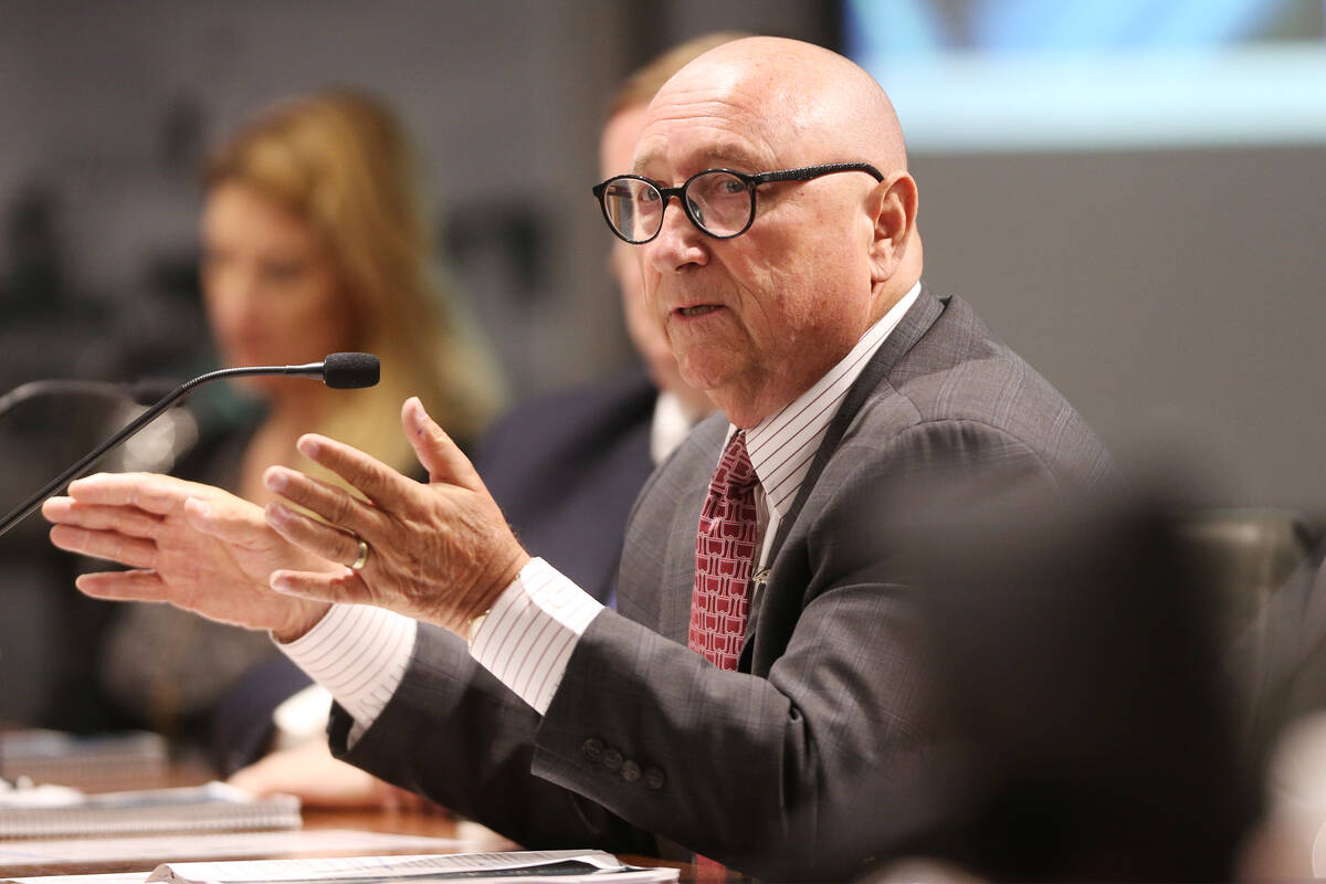 Las Vegas Convention and Visitor Authority President Rossi Ralenkotter gives his retirement spe ...