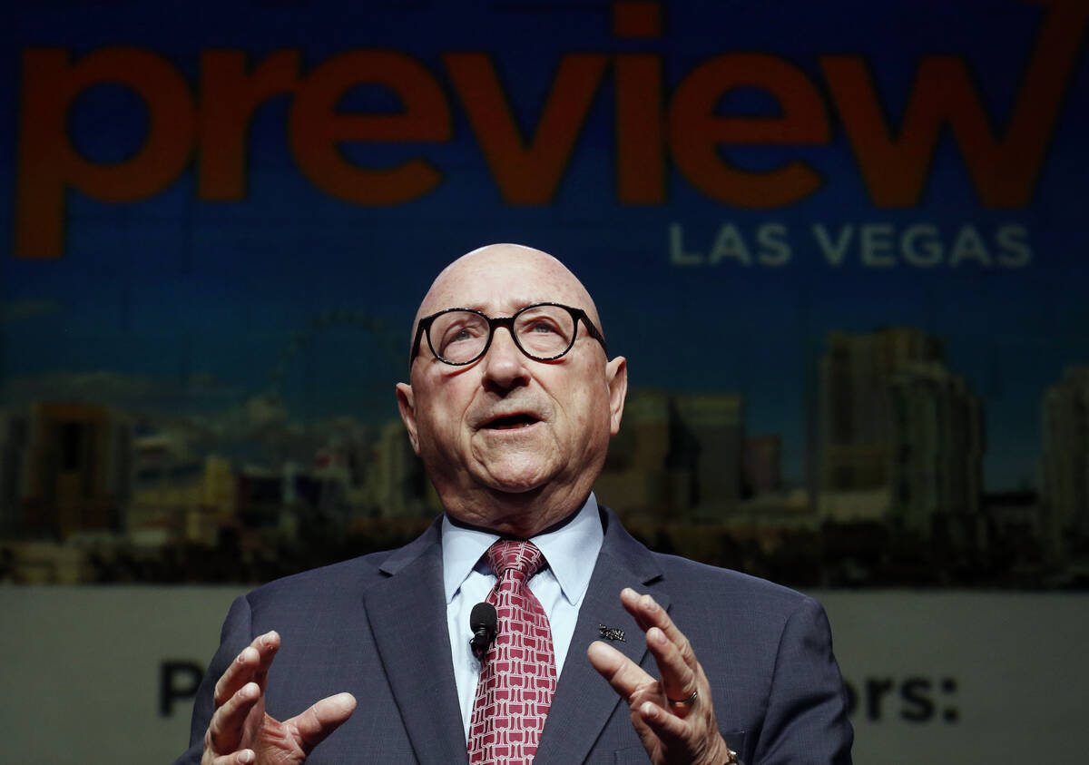 Rossi Ralenkotter, Las Vegas Convention and Visitors Authority president and CEO, speaks during ...