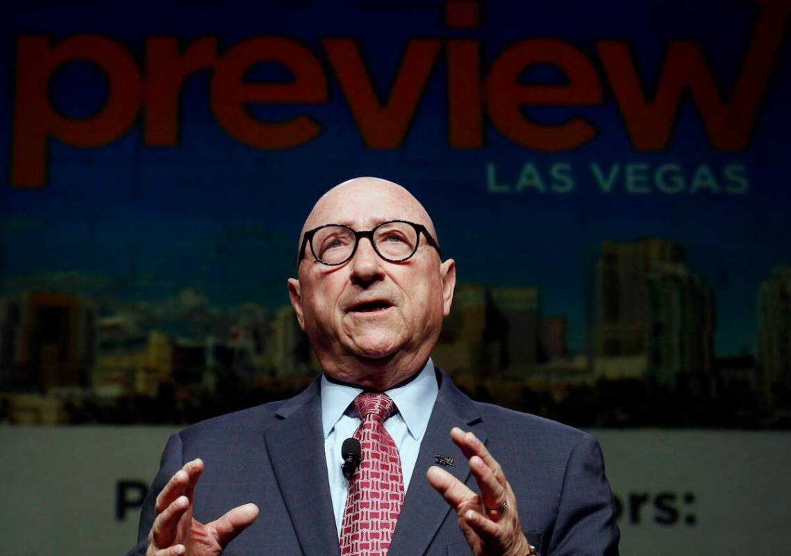 Rossi Ralenkotter, Las Vegas Convention and Visitors Authority president and CEO, speaks during ...