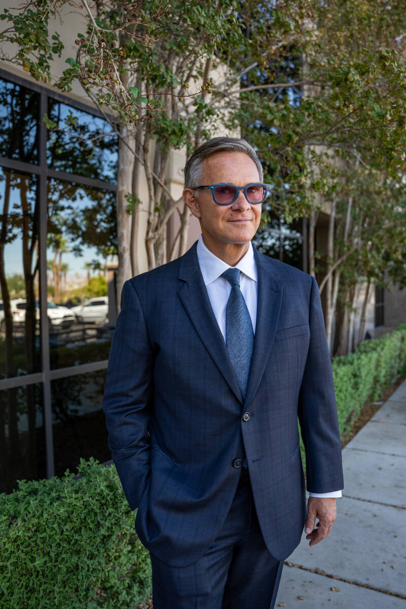 LVR president George Kypreos stands for a portrait outside of his office in Henderson Sept. 24, ...