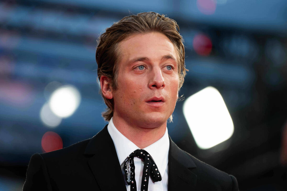 Jeremy Allen White poses for photographers upon arrival at the premiere of the film "Sprin ...