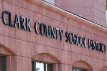 Clark County School District building. (Las Vegas Review-Journal, File)