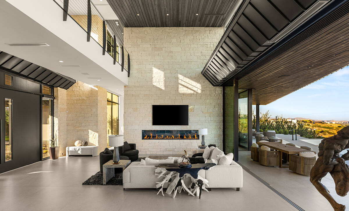 The $25 million home in Summerlin’s Summit Club is a desert modern masterpiece. (IS Luxury)