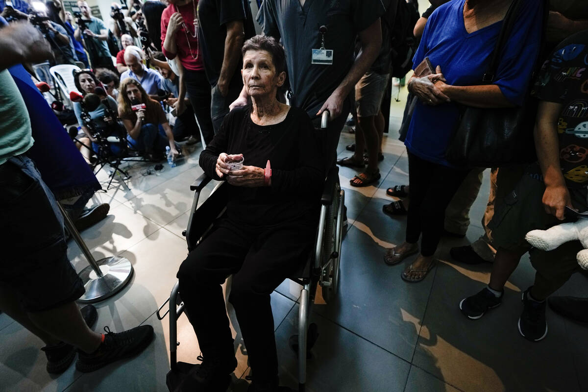 Yocheved Lifshitz, 85, who was held hostage in Gaza after being abducted during Hamas' blo ...