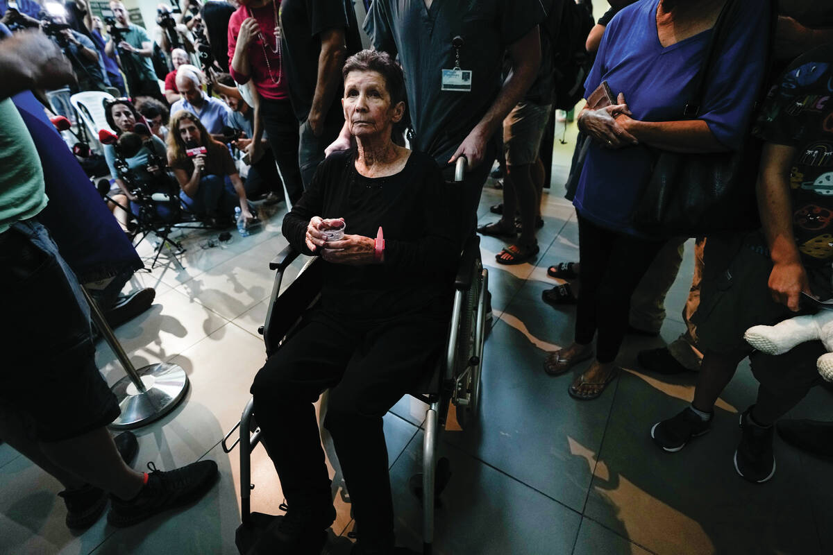Yocheved Lifshitz, 85, who was held hostage in Gaza after being abducted during Hamas' blo ...