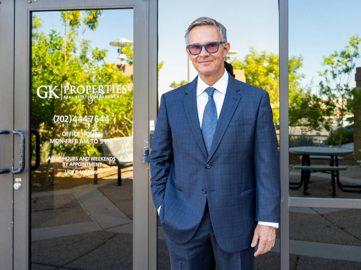 LVR president George Kypreos stands for a portrait outside of his office in Henderson Sept. 24, ...