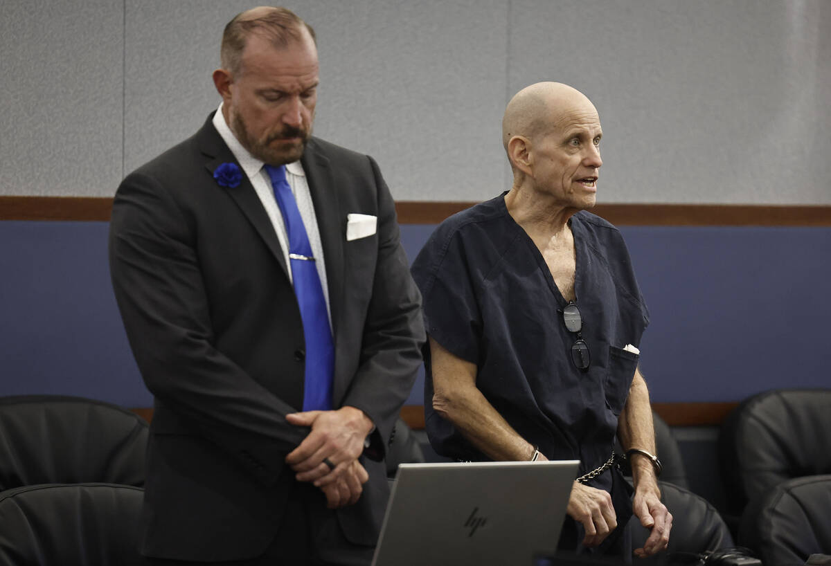 Michael Atwell, right, an ex-Palo Verde teacher and coach who sexually abused children, appears ...