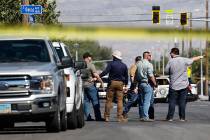 Las Vegas Police investigate an incident involving a 12-year-old boy being hit by a suspected d ...
