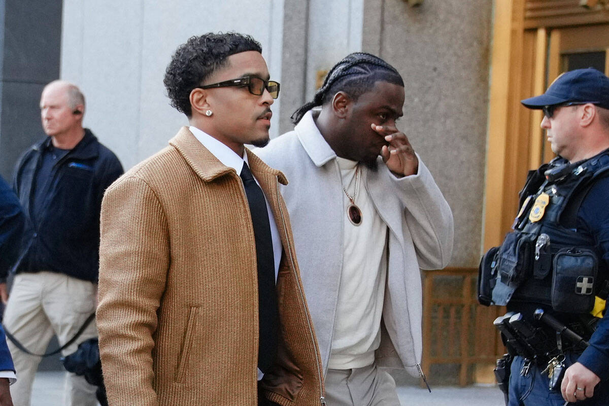 Justin Combs, Sean "Diddy" Combs' son, arrives to the Manhattan federal court fo ...