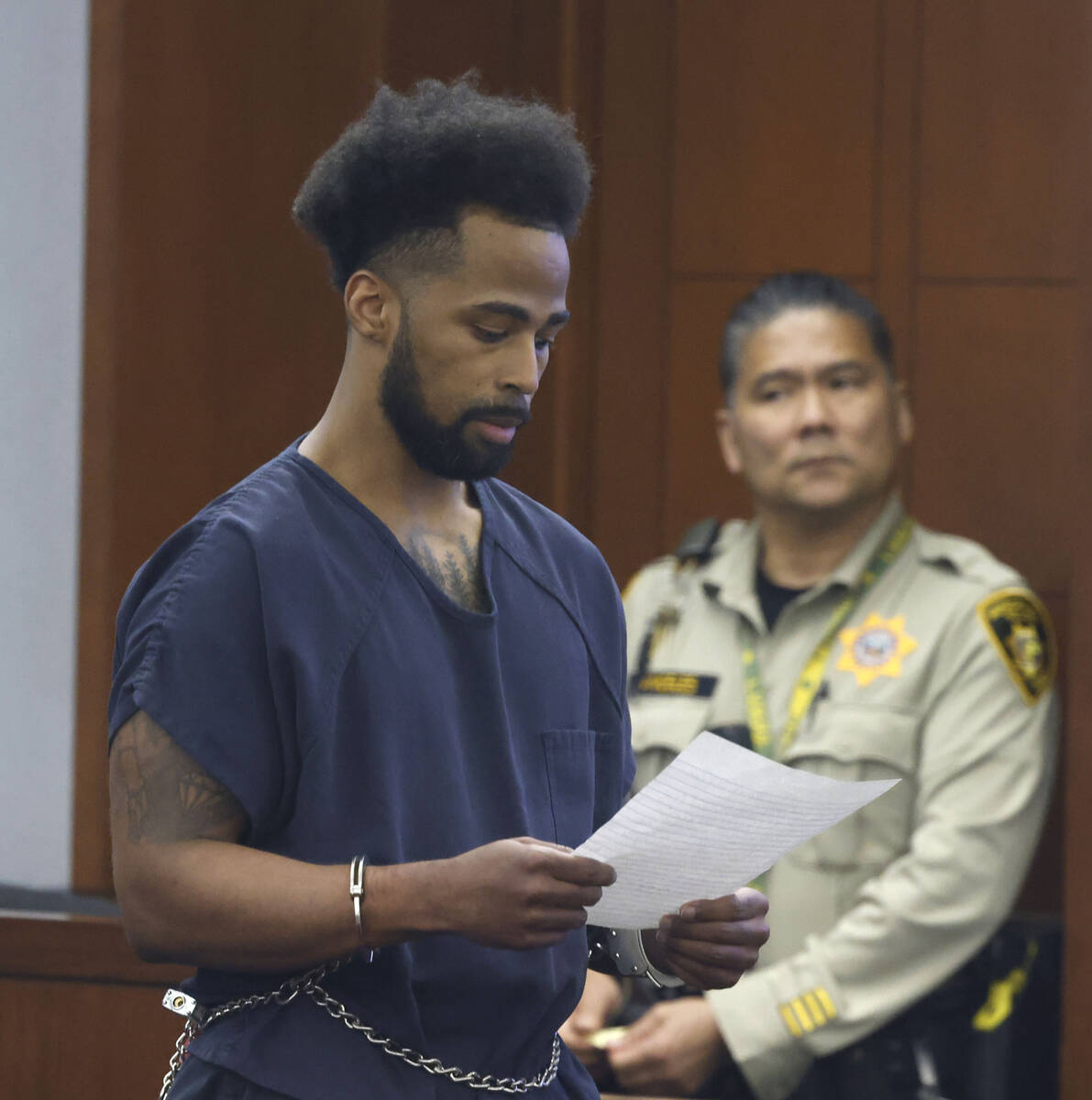 Cedric Hasan, who pleaded guilty in connection with burglaries of businesses in the Spring Moun ...
