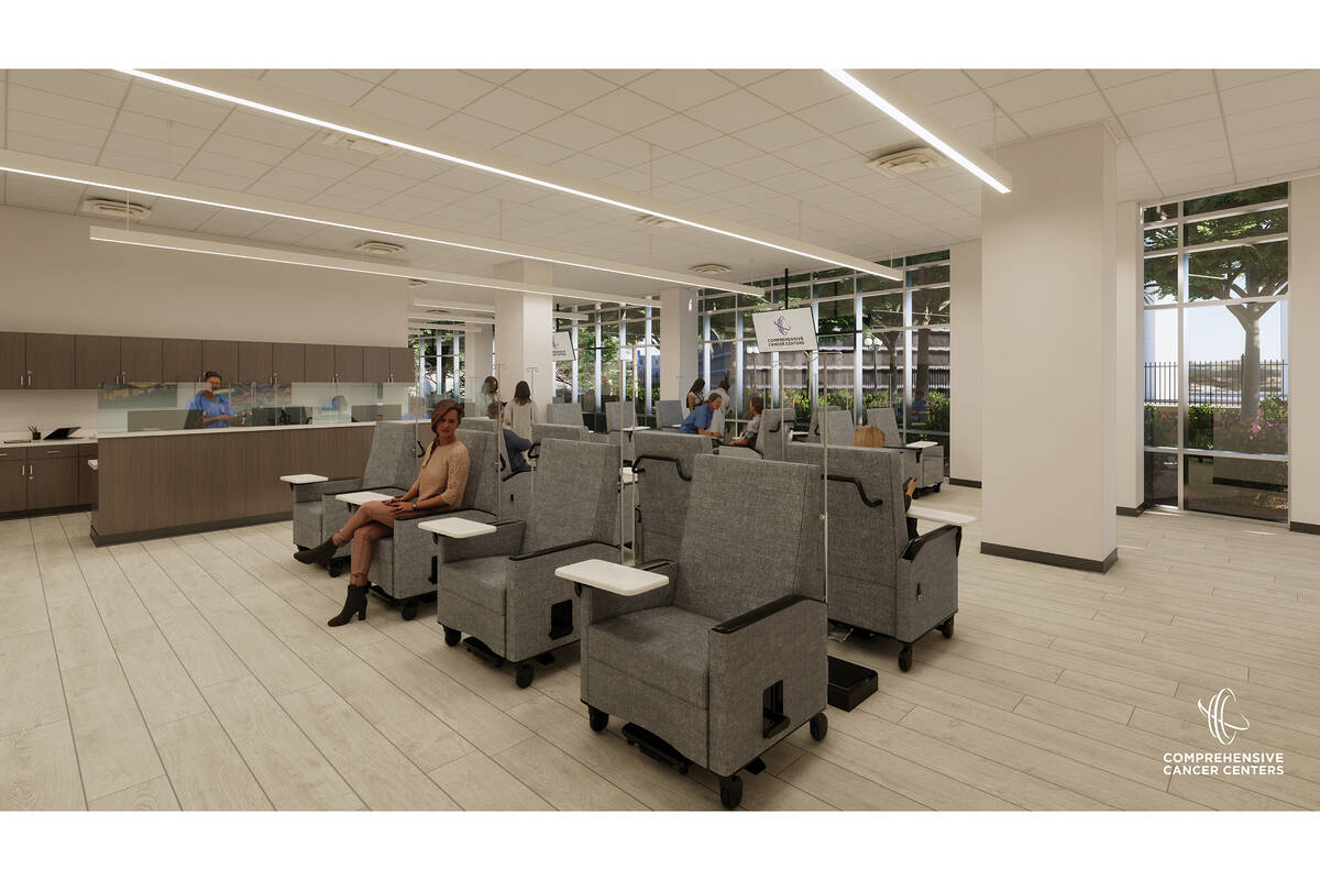 Renderings for Comprehensive Cancer Centers of Nevada flagship treatment center. (Comprehensive ...