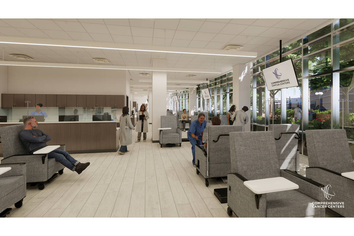 Renderings for Comprehensive Cancer Centers of Nevada flagship treatment center. (Comprehensive ...