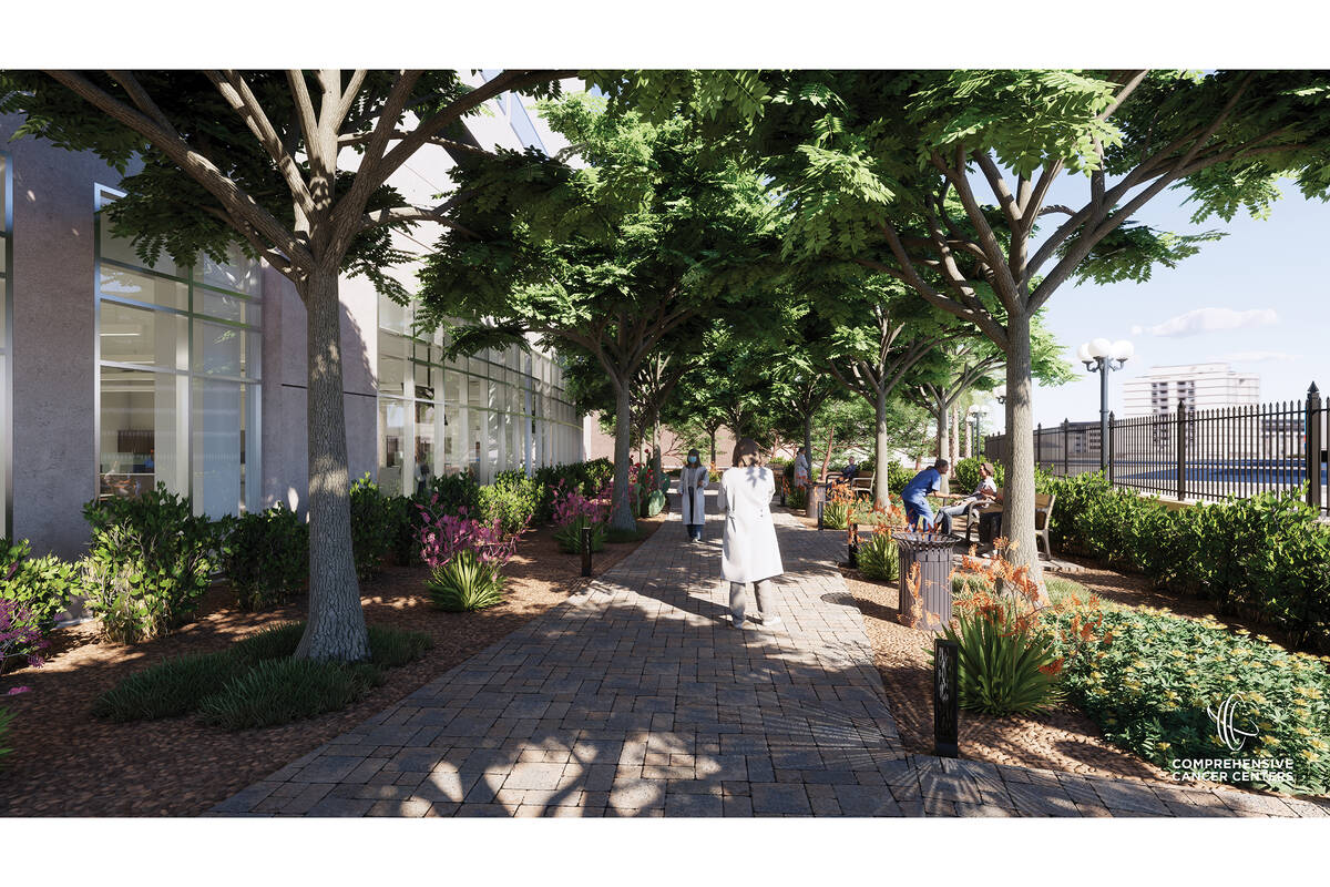 Renderings for Comprehensive Cancer Centers of Nevada flagship treatment center. (Comprehensive ...
